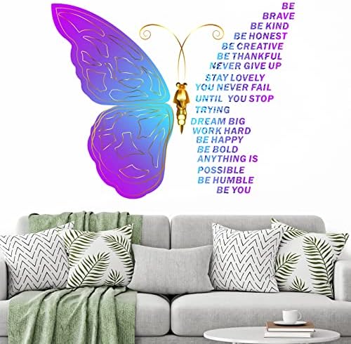 Epakh Butterfly Inspirational Quotes Wall Decals