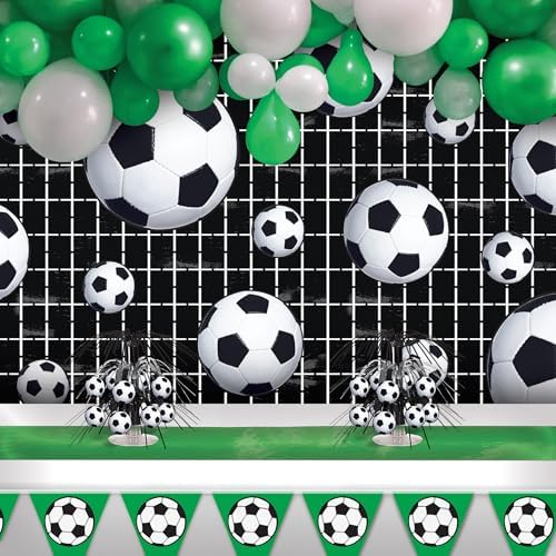 Beistle Soccer Ball Cutouts 4 8 12 Inches White and Black