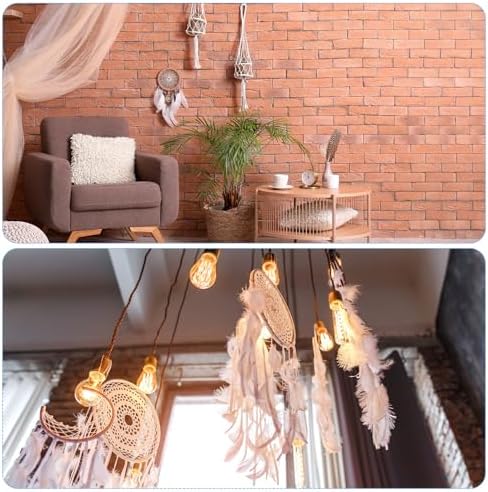 PATIKIL DIY Dream Catcher Kit Green 4 Style