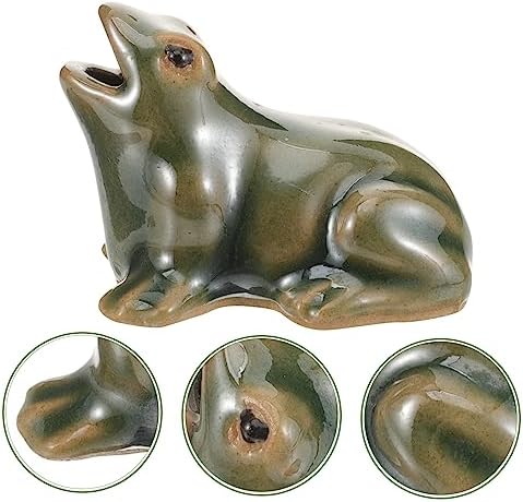 Bestonzon Waterfall Frog Fountain Decor for Garden