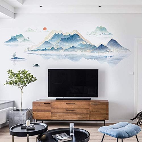 ROFARSO Large Mountain and River Wall Sticker 787 x 283 Inches