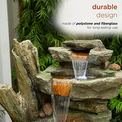 Alpine Corporation TZL292 Gray Outdoor Fountain