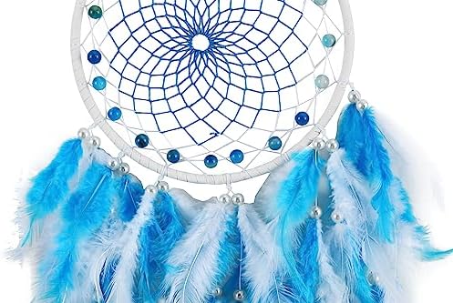 Blue Dream Catchers Handmade with Crystal Beads