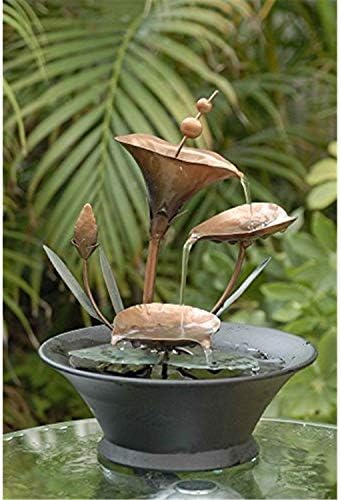 Jeco Metal Flower Table Top Fountain 1