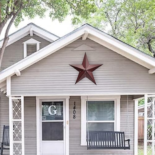 24 Inch Rustic Metal Barn Star Wall Decor