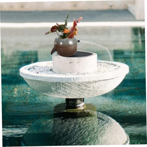 Ciieeo Ceramic Waterfall Jar for Tabletop Fountain and Decor
