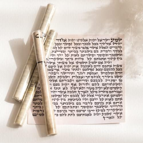 SURI Kosher Mezuzah Scroll 5 Inch Hand-Written by Rabbi