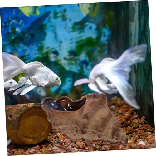 Yardwe Ceramic Conch Water Fountain Garden Decor