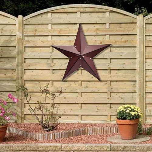 24 Inch Rustic Metal Barn Star Wall Decor