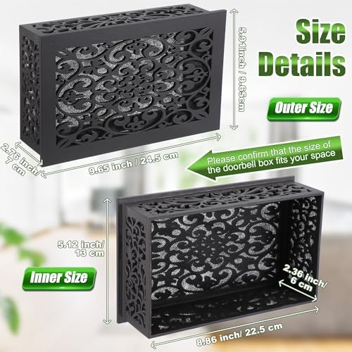 Saillong Doorbell Chime Cover Box - Dark Gray