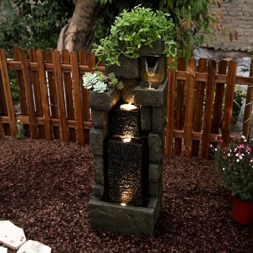 YZM 4272 Inch Modern Stacking Bricks Water Fountain