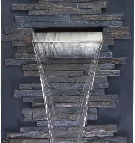 Alpine Corporation CPS194 Brown 55 Inch Wall Mounted Fountain
