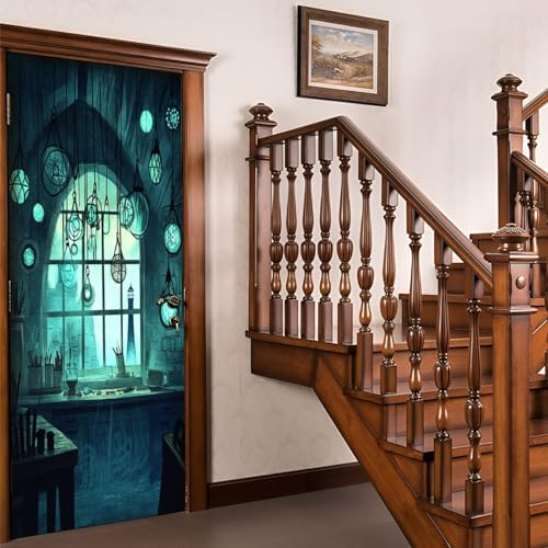3D Coastal Lighthouse Door Sticker Decals 30x79