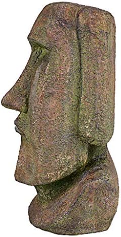Design Toscano Grey Stone Medium Moai Head Sculpture
