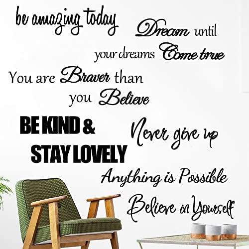 Inspirational Quotes Wall Decals for Women and Girls