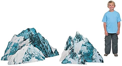 26 - 29 Snow-Capped Rocks Cardboard Cutouts for VBS