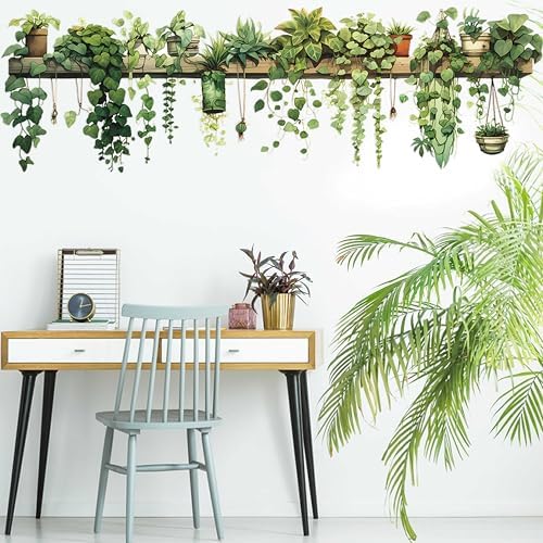 Nature Green Plants Peel and Stick Wall Decals