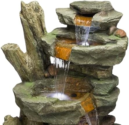 Alpine Corporation TZL292 Gray Outdoor Fountain