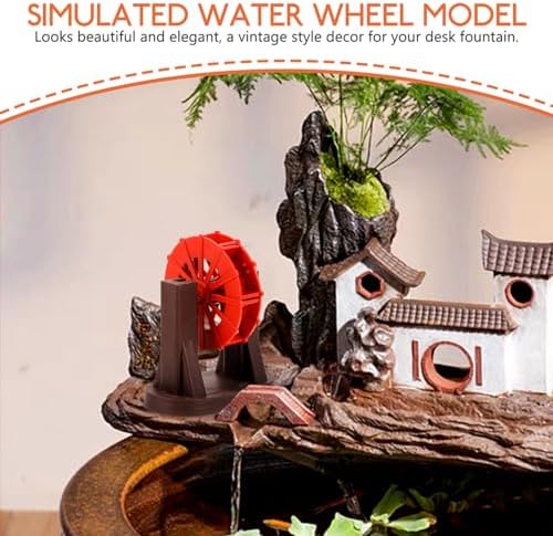 Mini Water Wheel Fountain for Garden and Patio Dcor