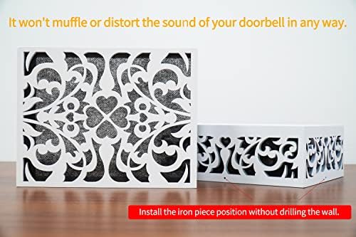 ORYX Doorbell Chime Cover Box - White with Piano Paint Design