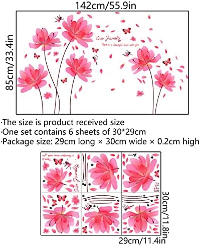 Flower and Butterflies Wall Stickers for Adults