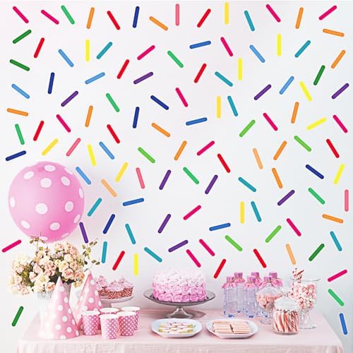 300Pcs Confetti Wall Decals for Kids Room Party Decoration