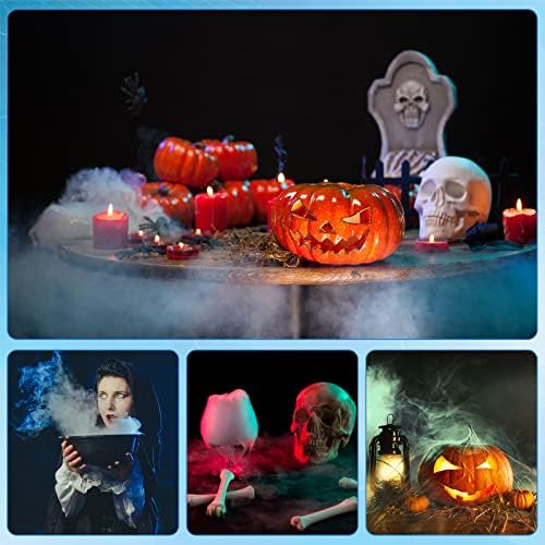 4 Pcs Halloween Mist Maker with LED Light