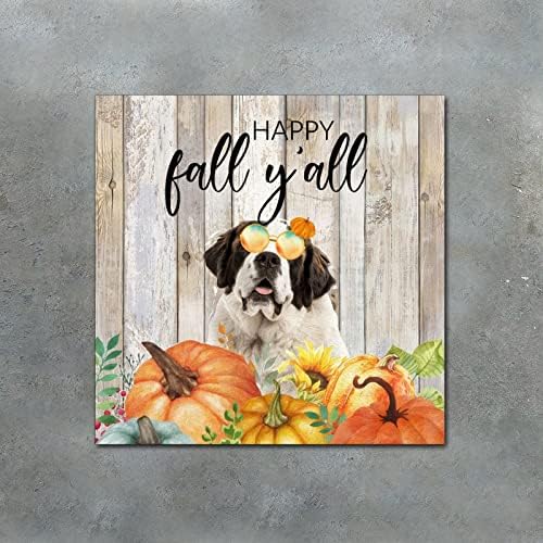 Thanksgiving Hello Fall Decorative Wood Sign 10x10in