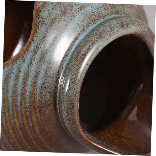 Ciieeo Ceramic Waterfall Jar for Tabletop Fountain and Decor