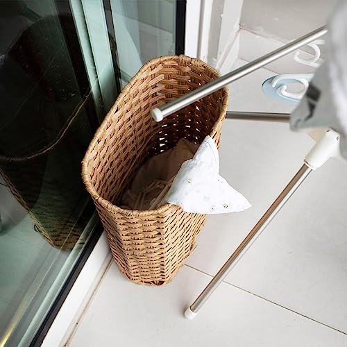 PEMAR Wicker Umbrella Stand Holder Basket Decorative Natural