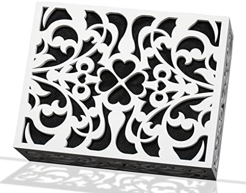 ORYX Doorbell Chime Cover Box - White with Piano Paint Design