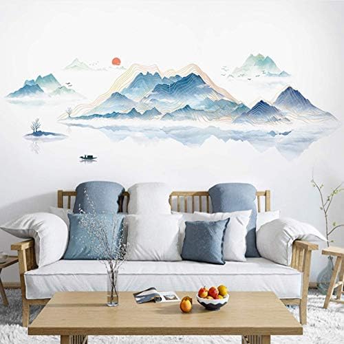 ROFARSO Large Mountain and River Wall Sticker 787 x 283 Inches