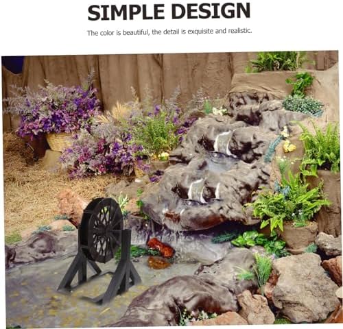 1Set Micro Rotating Water Wheel for Fountain Decoration