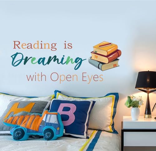 Reading is Dreaming with Open Eyes Wall Decals