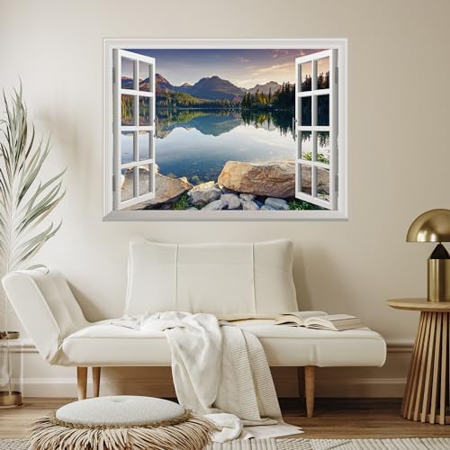 Wall26 Removable Wall Sticker Peaceful Lake in Autumn 24x32