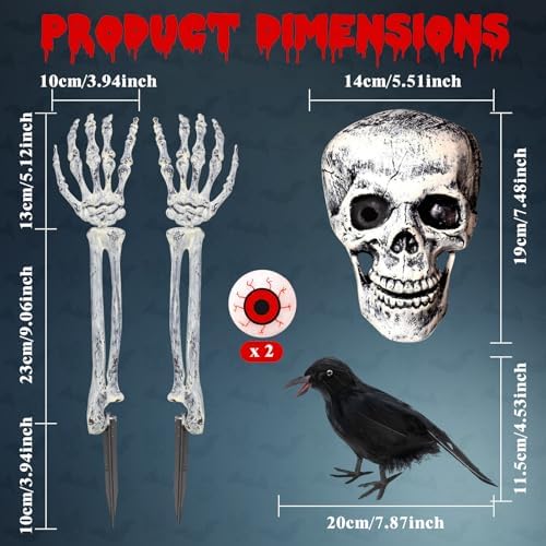 Halloween Skeleton Decorations Outdoor Set