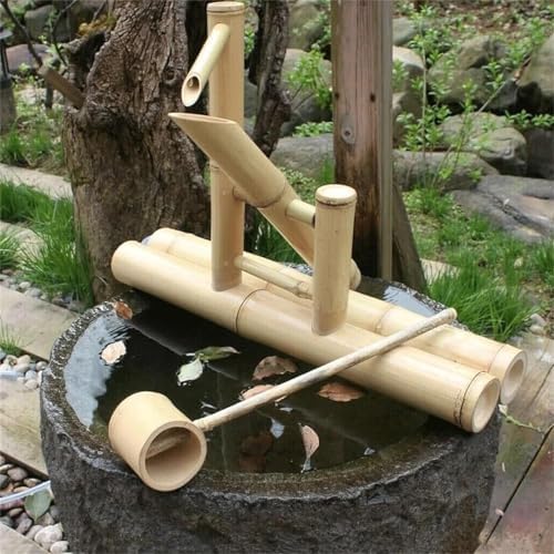 Japanese Bamboo Water Fountain Kit with Pump