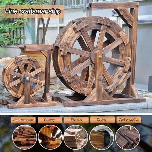 Water Wheel Fountain Outdoor Garden with Stand