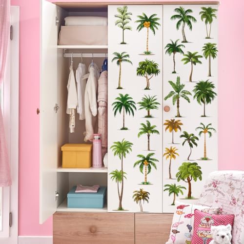 MEFOSS Tropical Palm Tree Wall Stickers for Kids Room