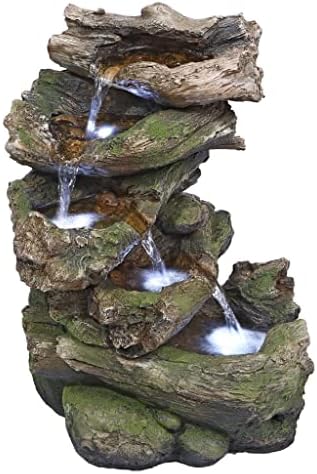 Design Toscano Mesquite Falls Garden Fountain with Light