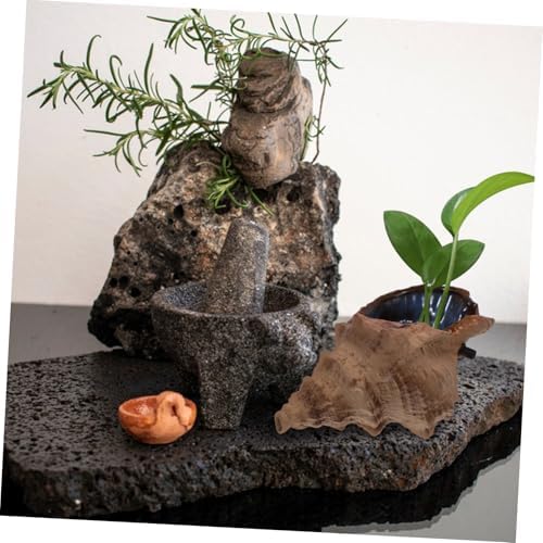 Yardwe Ceramic Conch Water Fountain Garden Decor