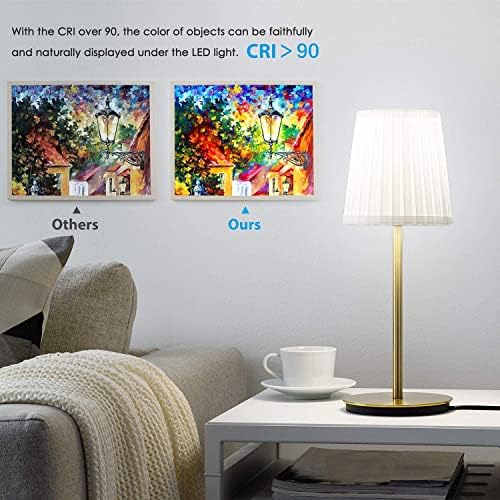 Leools E12 LED Dimmable 8W Equal 100W Daylight Bulb 4000K 6Pack