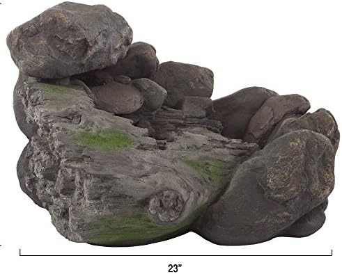 Outdoor Fountain with Polyresin Stone Waterfall