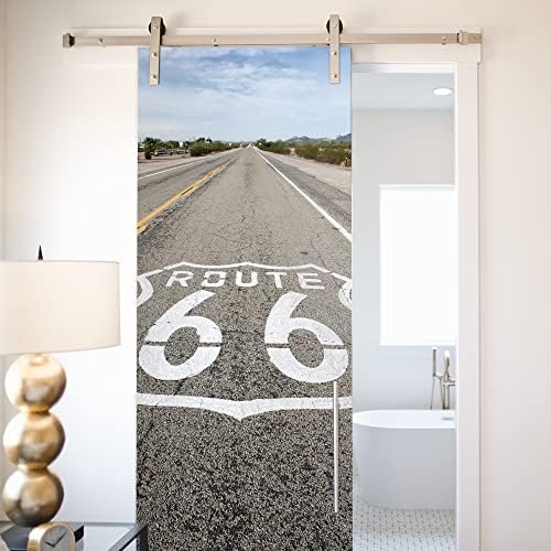 Route 66 Door Sticker Vinyl Wall Mural Peel and Stick