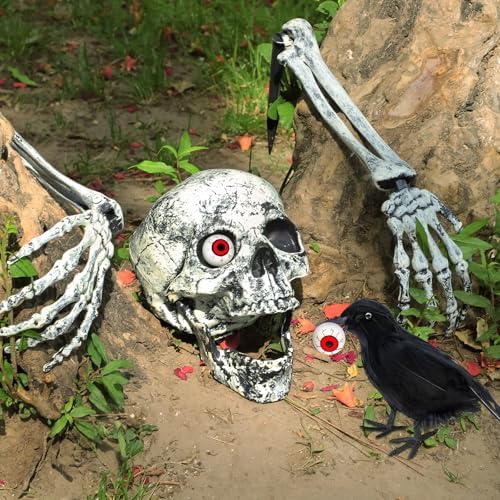 Halloween Skeleton Decorations Outdoor Set
