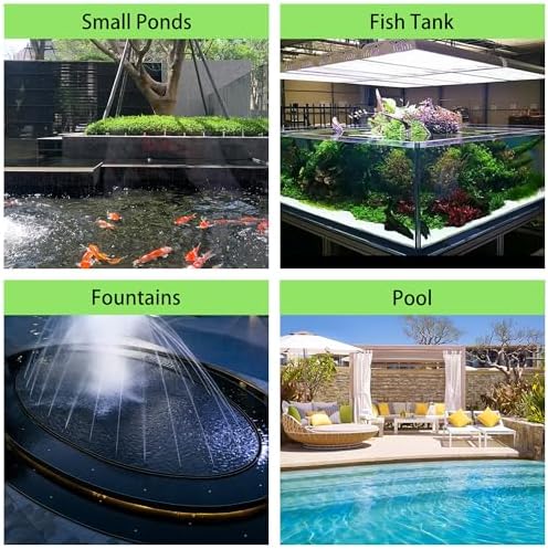 FREESEA Submersible Pond Pump 1585 GPH 120W for Outdoor Use
