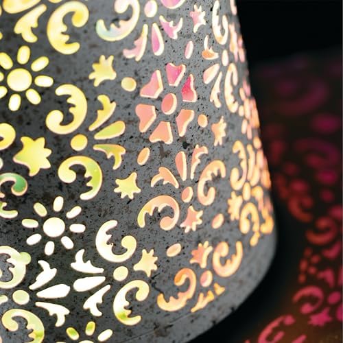 Sullivans Moroccan Style LED Tabletop Fountain - 12 Inch White Speckled