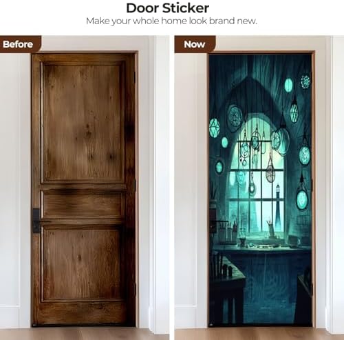 3D Coastal Lighthouse Door Sticker Decals 30x79