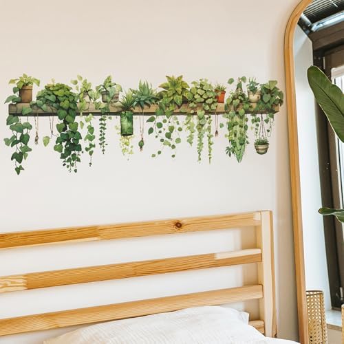 Nature Green Plants Peel and Stick Wall Decals