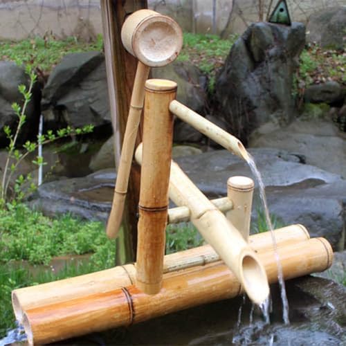 Japanese Bamboo Water Fountain Kit with Pump